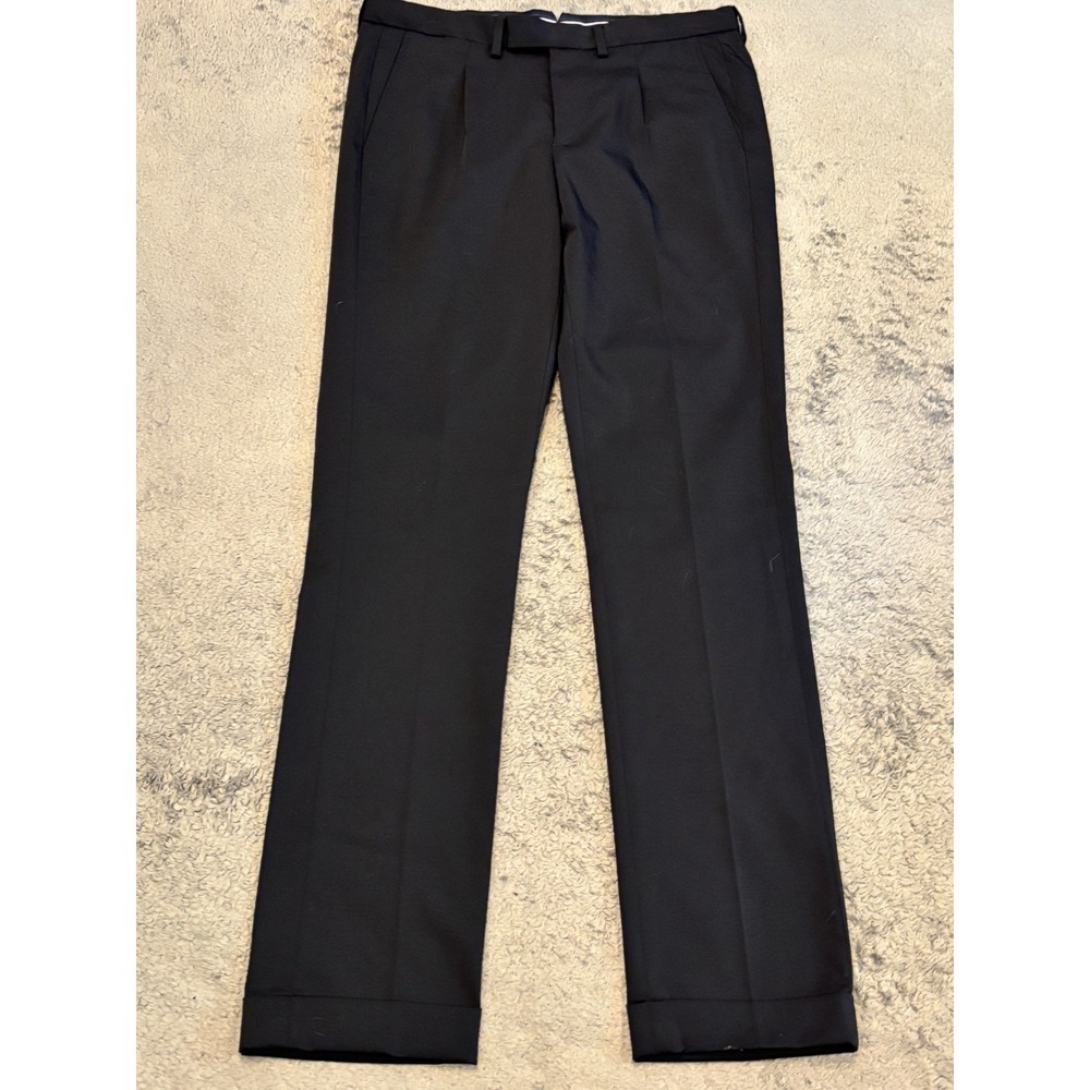 Murano Evan Slim Fit Dress Pants Mens 30x32 (32x32) Navy Blue Flat Front Trouser